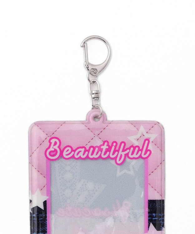 WEGO 【痛バ＆推し活グッズ】デニムグラフィックカードホルダーキーホルダー 柄3