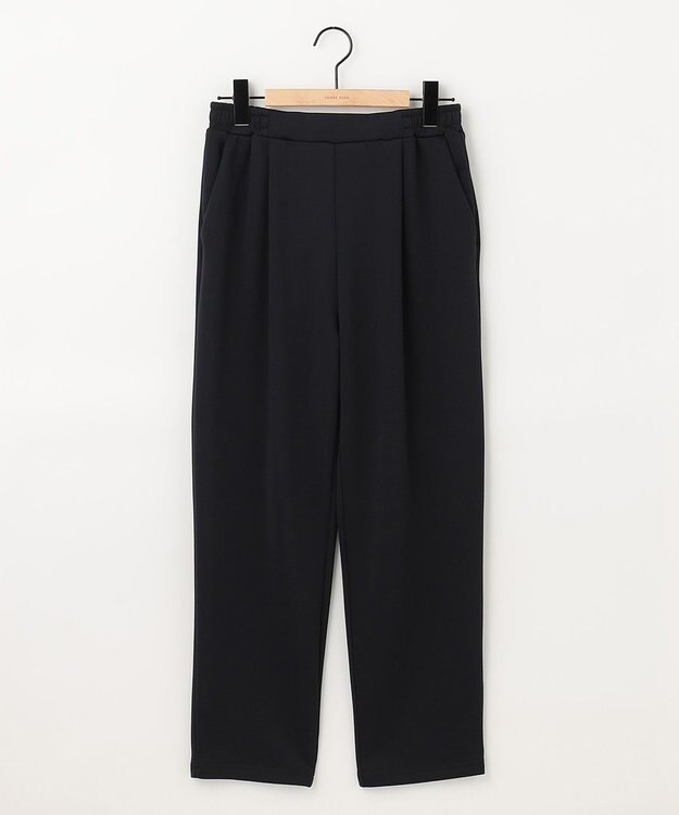 SHARE PARK LADIES 【洗える】ストレッチポンチ テーパードパンツ ネイビー系