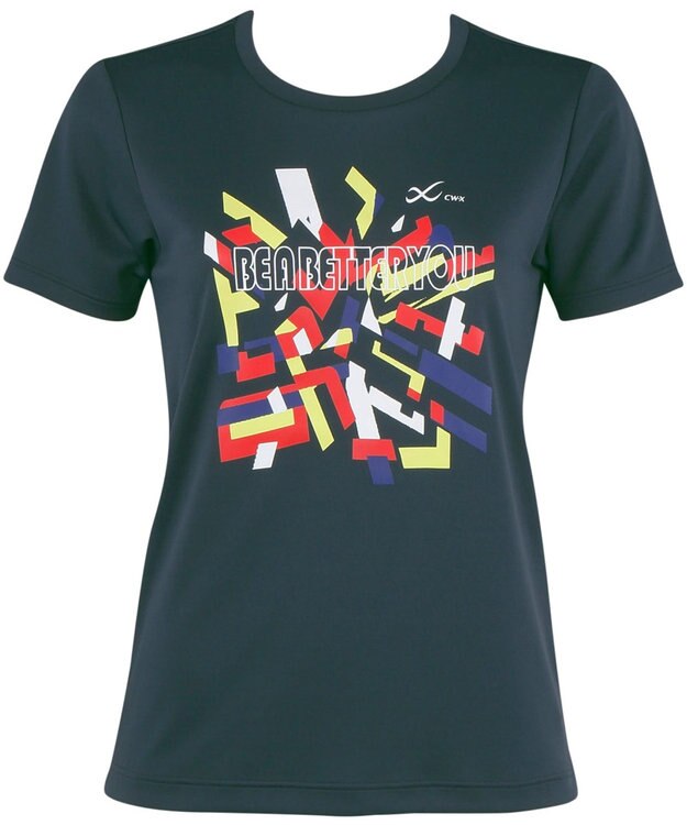 CW-X 【UNISEX】 アウター Tシャツ 半袖 DLR125 /ワコール ブルー