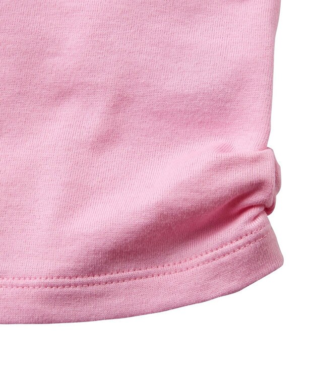 MIKI HOUSE HOT BISCUITS 【70-120cm】 ビーンズくん＆キャビットちゃん長袖Ｔシャツ ピンク