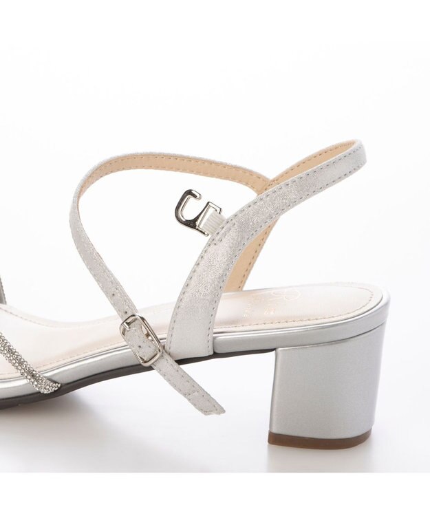 Riz raffinee <Riz raffinee>ラインストーン付サンダル シルバー