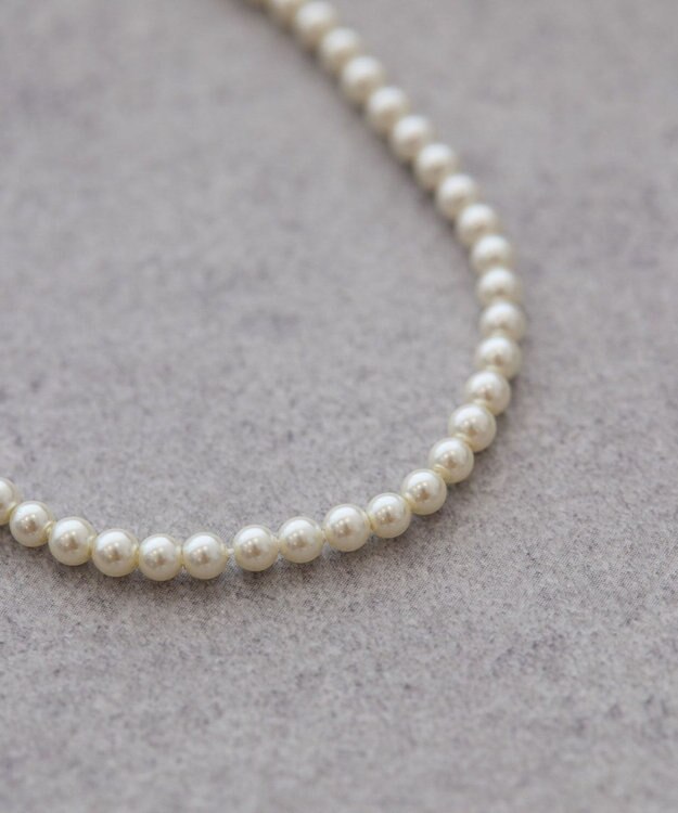 AMERICAN HOLIC ガラスパールネックレス White