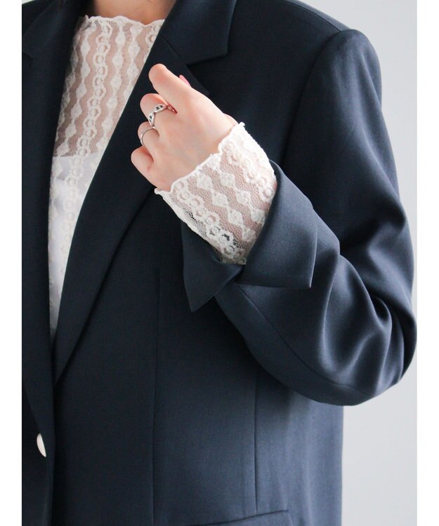 Te chichi シングルブレストテーラードジャケット《2026 spring catalog item》 ネイビー