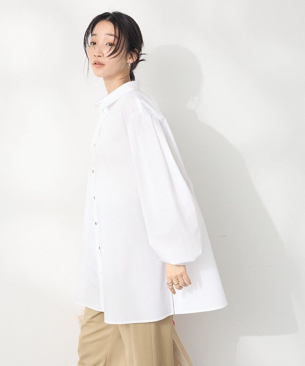 CRAFT STANDARD BOUTIQUE シワ軽減/イージーケアビッグシャツ Off White