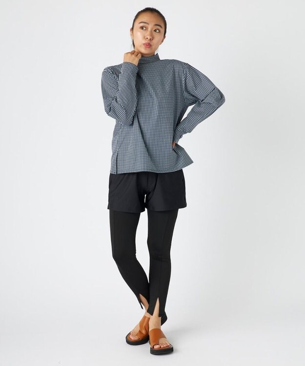 OP／FILA 【ocean pacific】モックネックラッシュガード付き 水着5点セット チェック