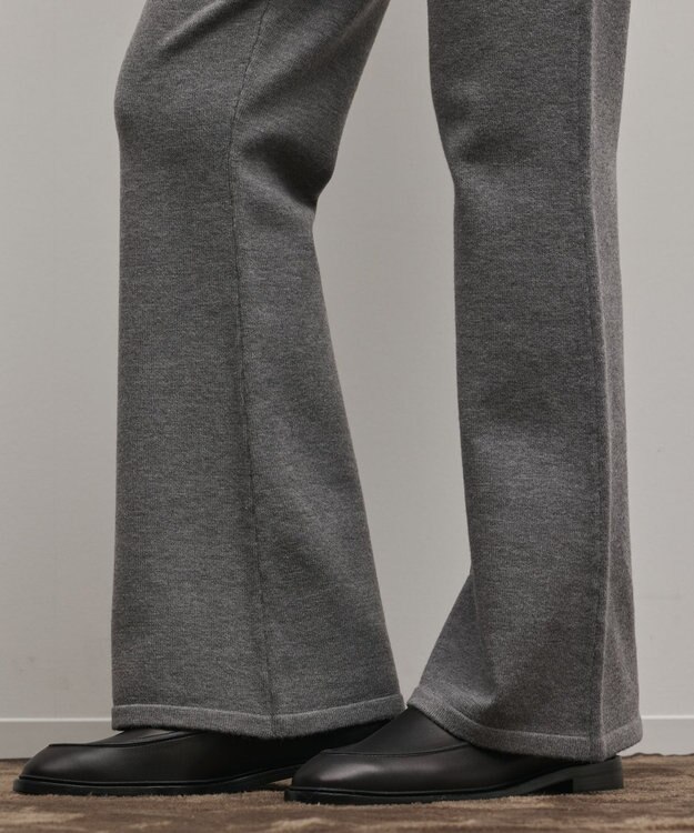 GRACE CONTINENTAL スウェットライクニットパンツ グレー