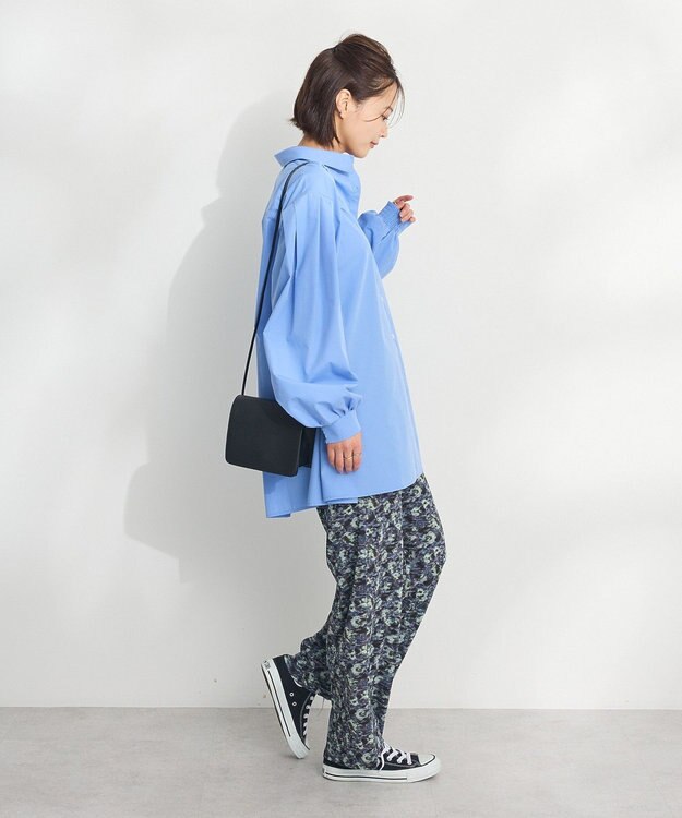 CRAFT STANDARD BOUTIQUE シワ軽減/イージーケアビッグシャツ Sax