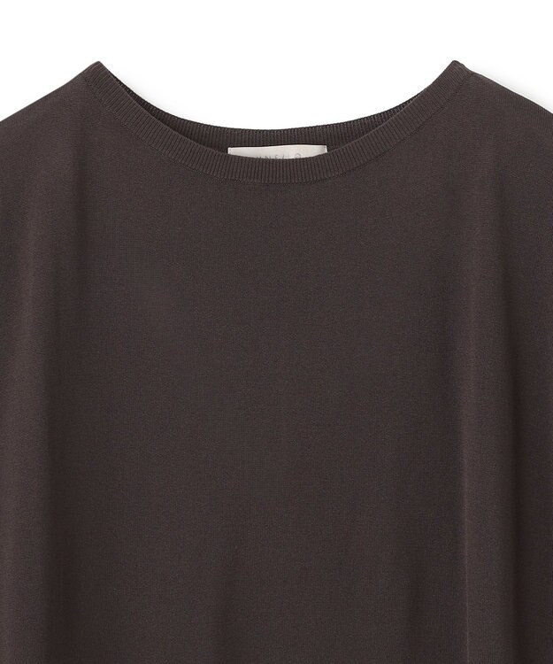 UNFILO スゴ機能 ハーフスリーブニットT ブラウン