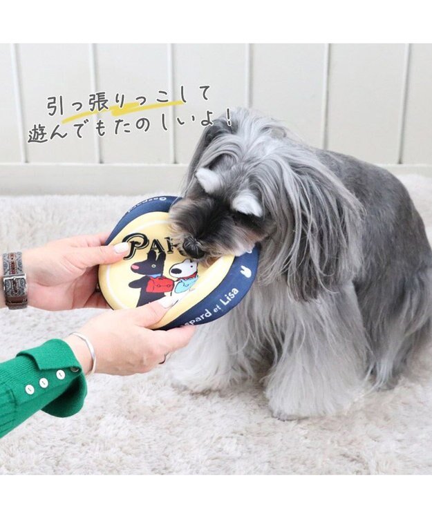PET PARADISE 犬 おもちゃ リサとガスパール フライングディスク S (直径17cm) 黄