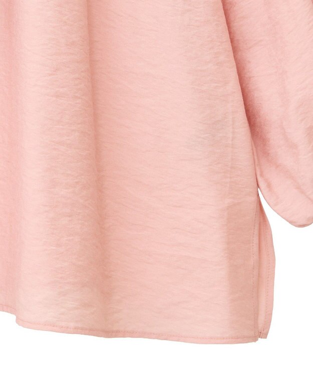 YECCA VECCA フリルギャザーボウタイブラウス Pink