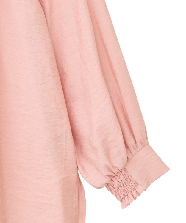 YECCA VECCA フリルギャザーボウタイブラウス Pink