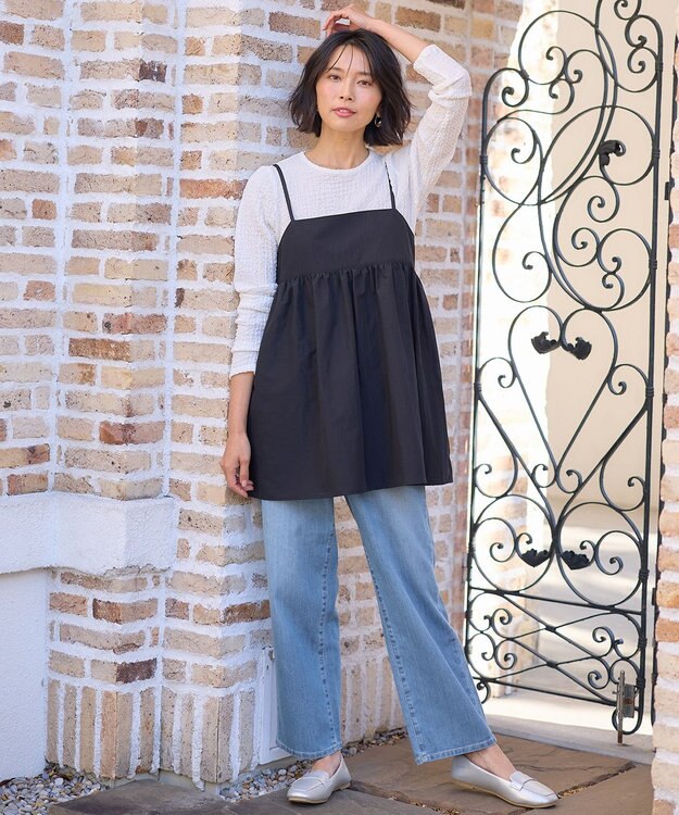 ANY 【洗濯機可能/ストレッチ】カーブラインジーンズ フェードインディゴ