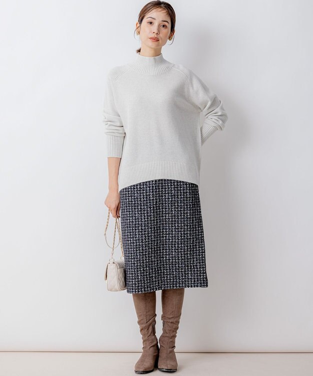 組曲 L 【WEB限定】ニュアンスジャガード セットアップ ネイビー系3