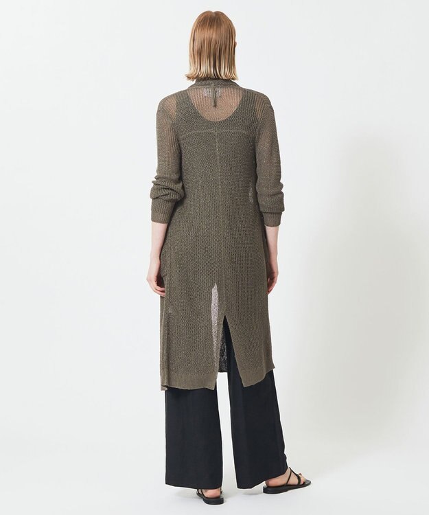 BEIGE， OPTICAL / ロングカーディガン Khaki