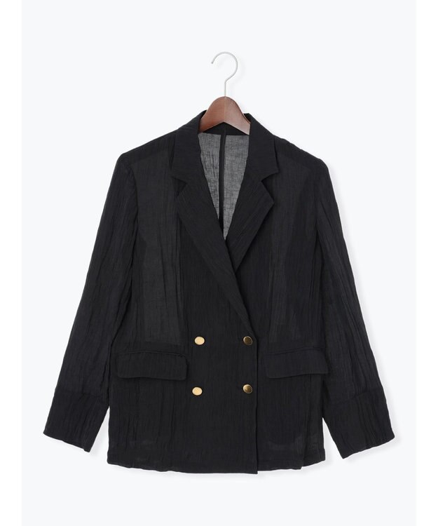 Te chichi リンクルライトテーラードジャケット ブラック