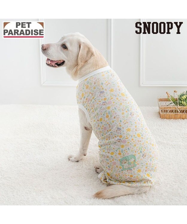 PET PARADISE スヌーピー はじめてのロンパース 《のほほん柄》 中型犬 大型犬