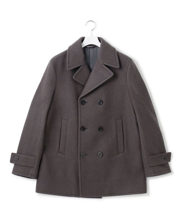 J.PRESS YORK STREET 【UNISEX】メルトン Pコート グレー系