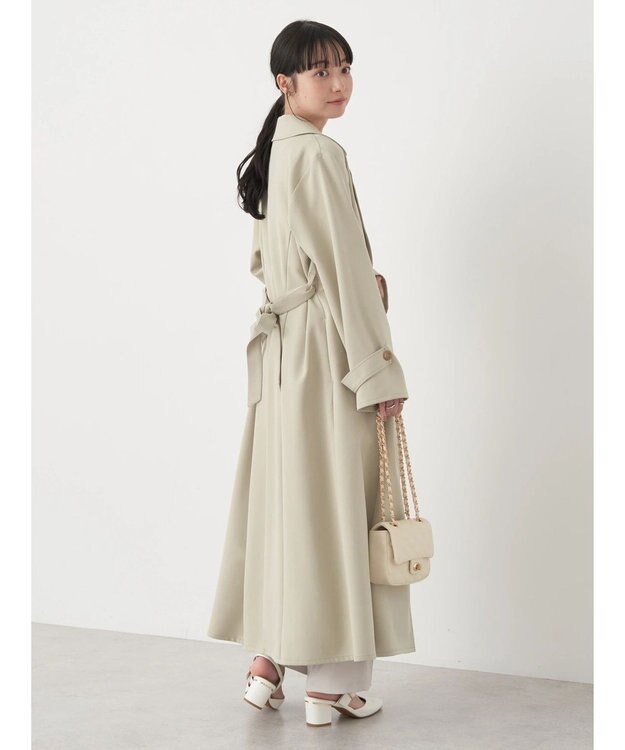 earth music&ecology ２ＷＡＹケープトレンチコート Light Khaki