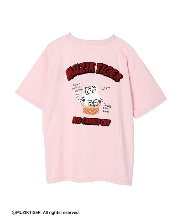 Green Parks ムジークタイガー／バックプリントＴシャツ Pink