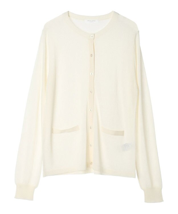 Green Parks 推しニット　クルーネックカーディガン Off White