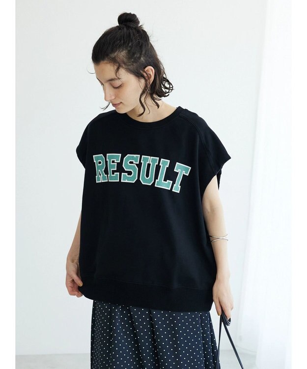 CRAFT STANDARD BOUTIQUE ミニ裏毛　パウダー加工　２ｗａｙクラックＰＴベスト Black