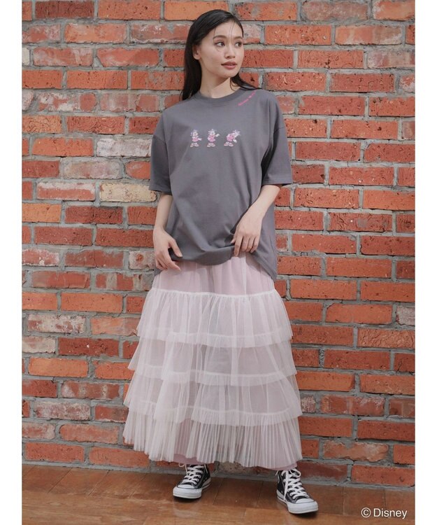 Green Parks ミッキーフレンド／体操プリント半袖ＴＥＥ Charcoal Gray