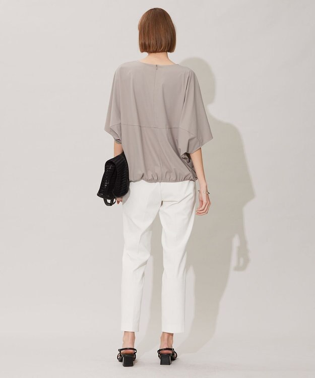 ICB 【接触冷感・UVカット・速乾・洗える】マットスキューバ ドルマンスリーブプルオーバー オリーブ系