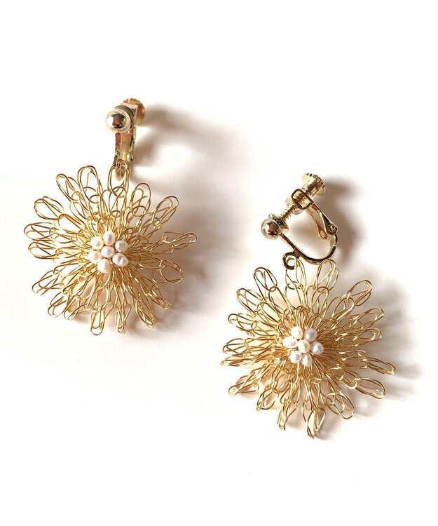 CASUMINO marguerite イヤリング gold