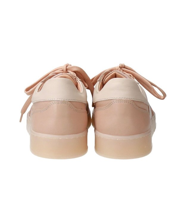 INTER-CHAUSSURES 【QUSHELI】ベーシックレザースニーカー ライトベージュコンビ
