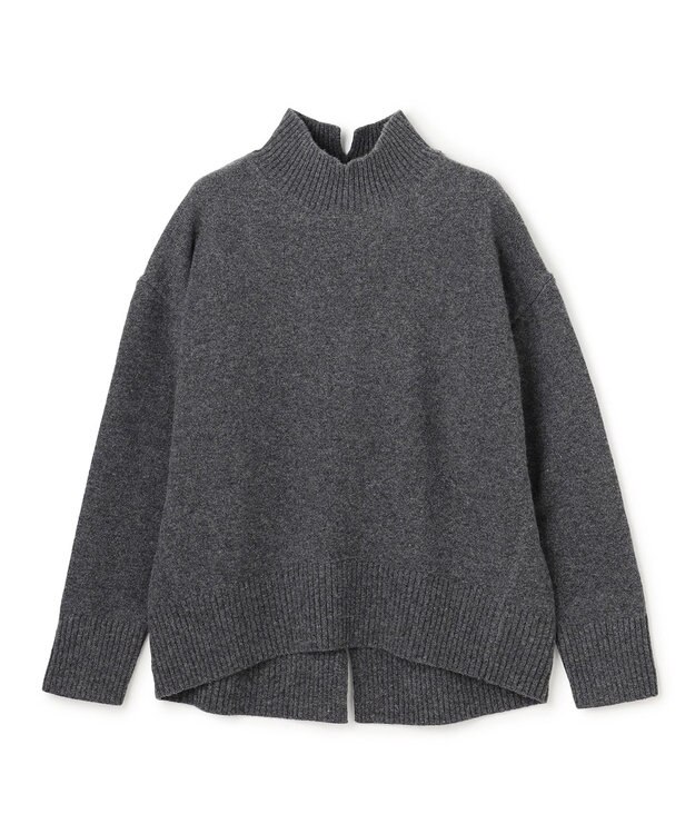 UNFILO カシミヤブレンド ハイネックニット チャコール