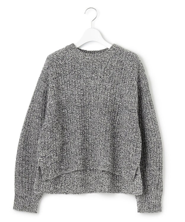 23区 L ウールバルキーカラーミックス ニット モノトーン系