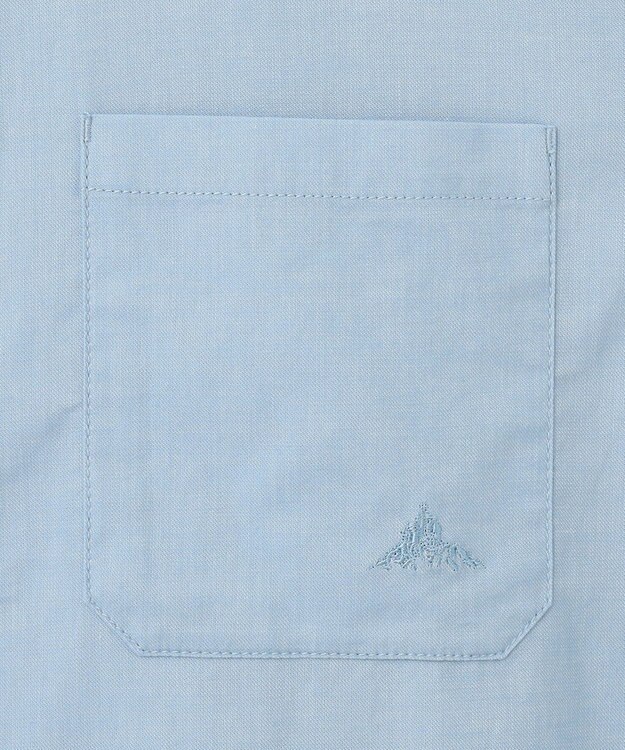 SHARE PARK MENS 【UVカット・撥水・ストレッチ】イージーデニムレギュラーカラーシャツ サックスブルー系