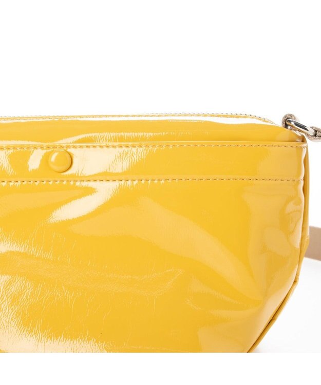 UNBILLION カシュカシュ cachecache / ソフトエナメル舟型ショルダー ライトイエロー