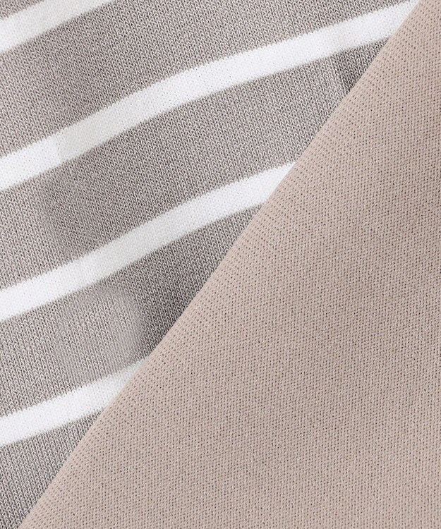 ANY バスクボーダーニットプルオーバー モカ×エクリュボーダー