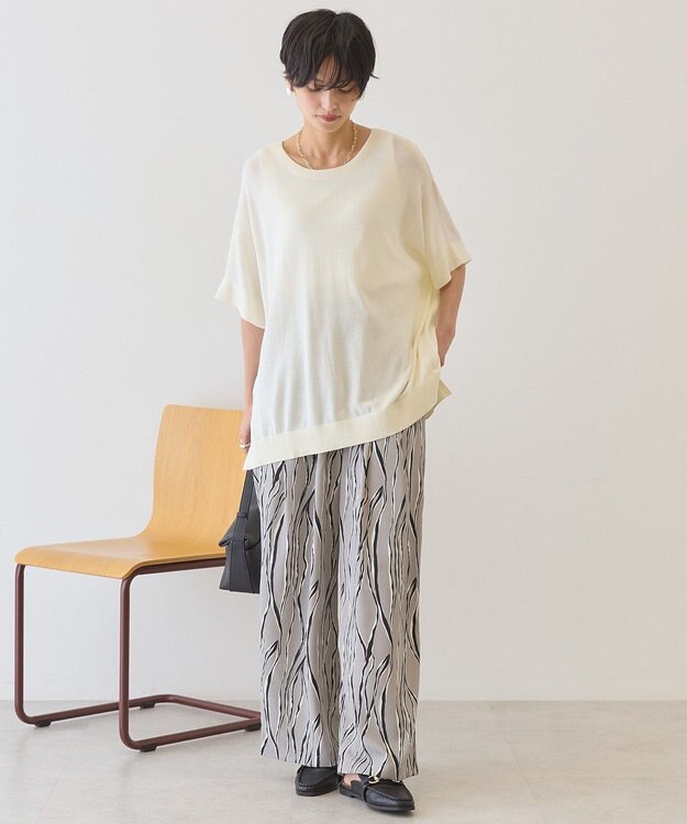 AMERICAN HOLIC 【前後2WAY】ポンチョニット Ivory