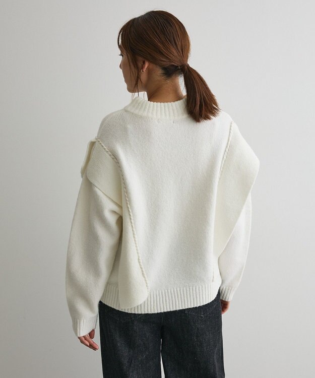 CRAFT STANDARD BOUTIQUE ハンドステッチデザインニットプルオーバー Ivory
