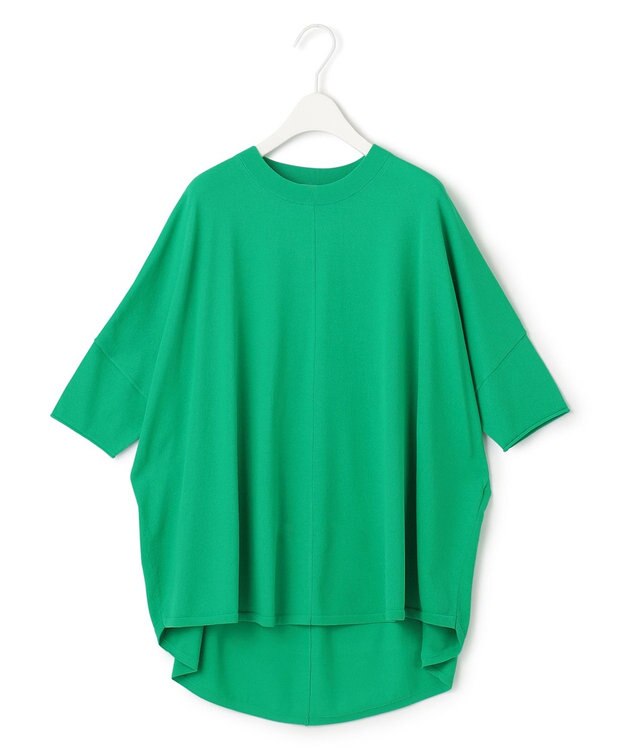 ICB 【人気のため新色追加・洗える】VIS/NYハイゲージ ５分袖プルオーバー コバルトグリーン系