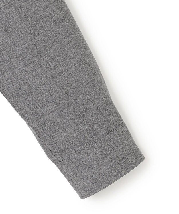 JOSEPH HOMME 【HIGH GRADE LINE】テックウールポプリン    バンドカラーシャツ ライトグレー系