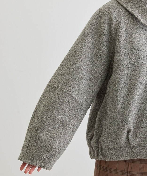 Green Parks ２ＷＡＹカラーコクーンブルゾン Gray Mixture