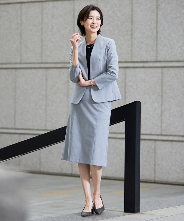 J.PRESS LADIES チェーンコンビ ネックレス シルバー系