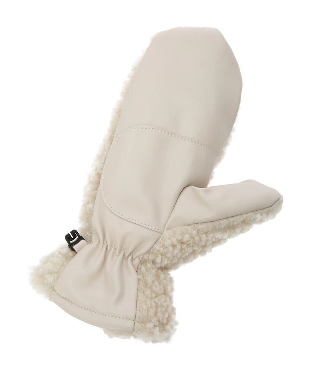 Green Parks ボアミトン手袋 Ivory