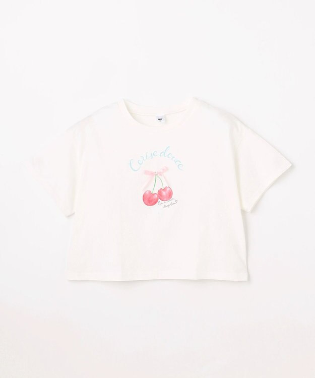 ANY KIDS 【綿100%】オーバーサイズ 半袖Tシャツ オフホワイト