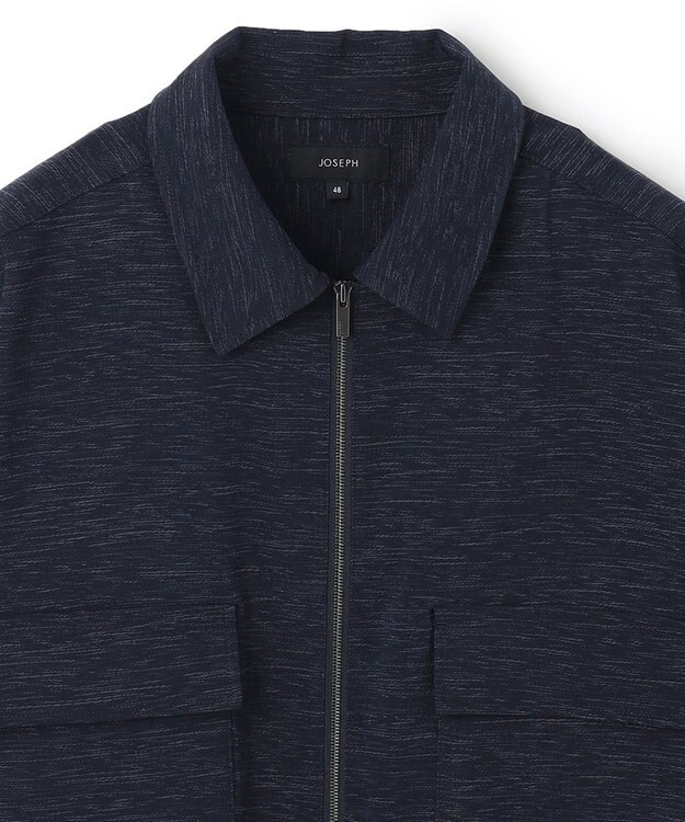 JOSEPH HOMME スムーススラブストレッチ　CPOシャツ ネイビー系