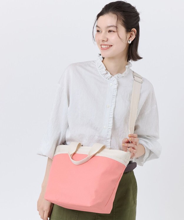 LeSportsac BUCKET TOTE/コーラルパンチ/メレンゲ コーラルパンチ/メレンゲ