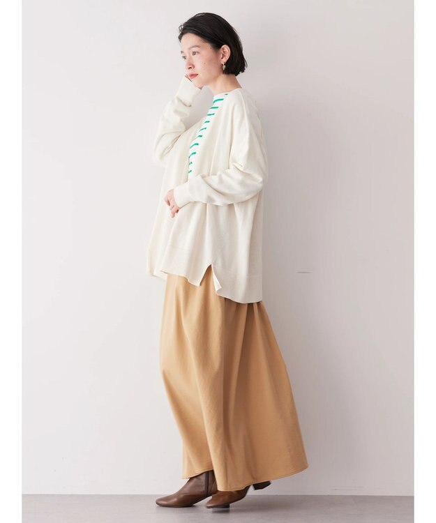 AMERICAN HOLIC ＵＶカットミディニットカーディガン Off White