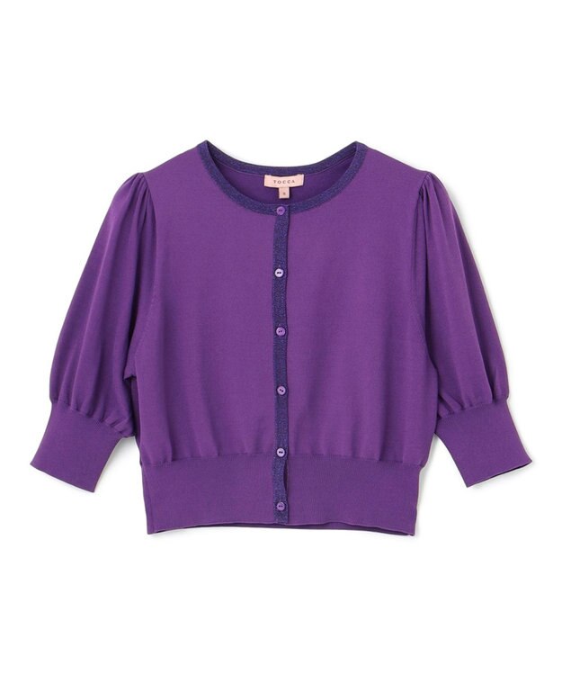 TOCCA 【接触冷感・UV90%以上カット・洗える】BALOON カーディガン パープル系