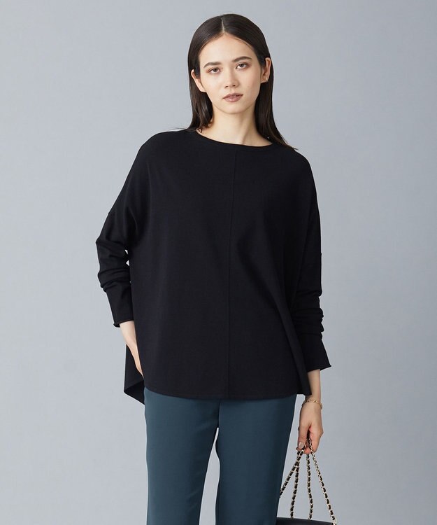 ICB 【洗える・WEB限定カラーあり】 ヴィスコースワイド プルオーバー ブラック系