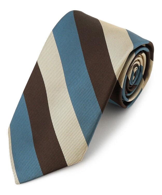 J.PRESS MEN 【JAPANESE TWILL&REPPE STRIPE COLLECTION】 レジメンタル ネクタイ ブラウン系1