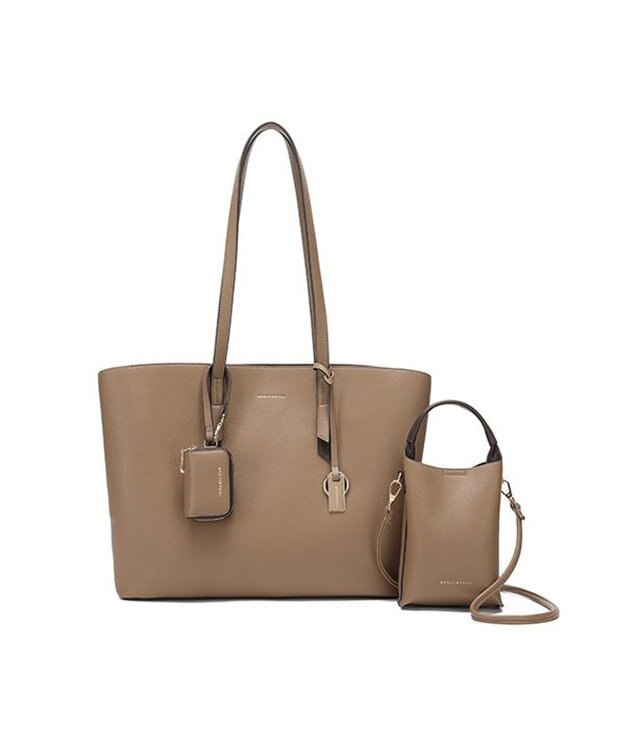 style code 【MERCURYDUO/マーキュリーデュオ】ラージトート スマートショルダー WFキーケース　三点セット グレージュ