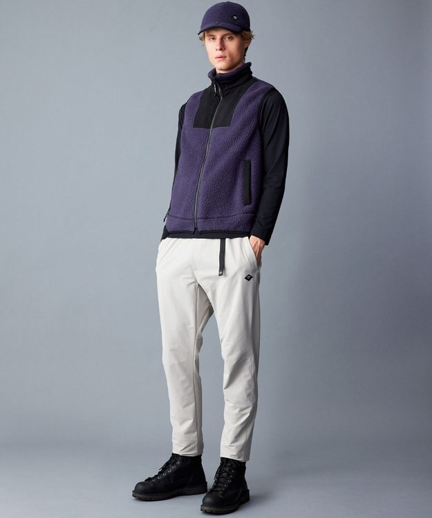 JOSEPH ABBOUD MOUNTAIN 【Eco素材/保温性】ポーラテック ボアフリース キャップ パープル系